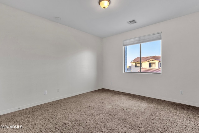 view of carpeted empty room