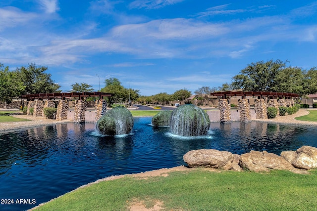 view of water feature