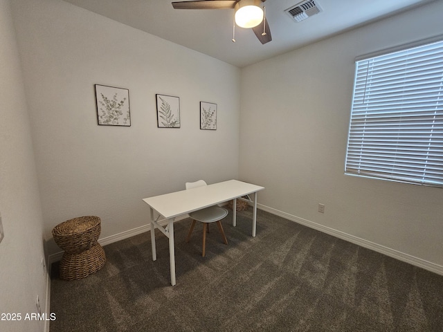 9137 W Sells Dr, Phoenix, AZ 85037 - office space featuring carpet floors, ceiling fan, and baseboards