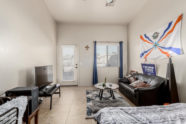 view of tiled bedroom