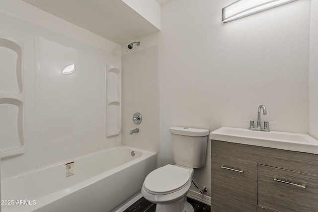 3017 N 46th Dr, Phoenix, AZ 85031 - full bath featuring toilet, vanity, and washtub / shower combination