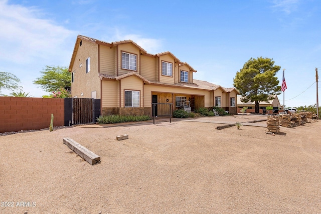 view of front of home