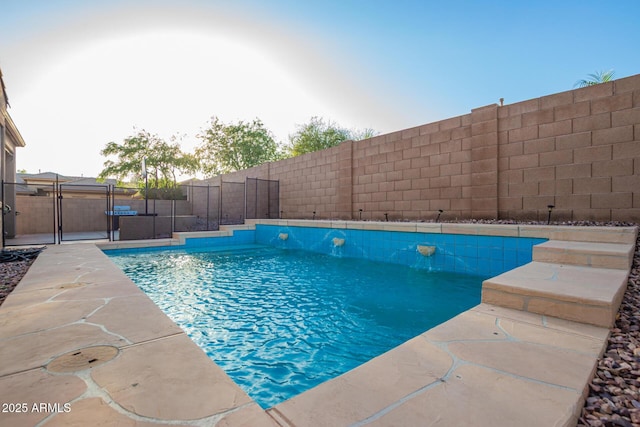 3438 W Little Hopi Dr, Phoenix, AZ 85086 - view of pool with a fenced backyard and a patio