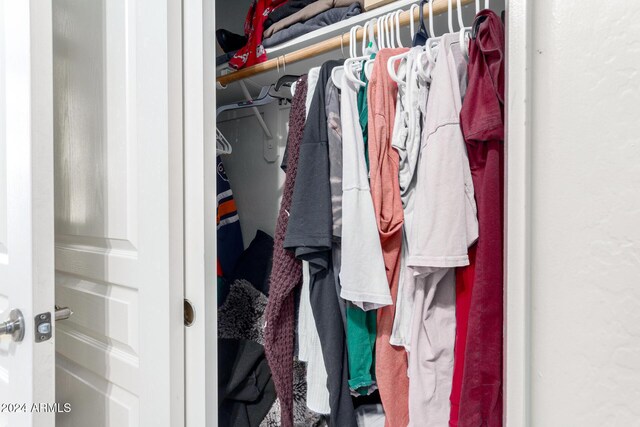 view of closet