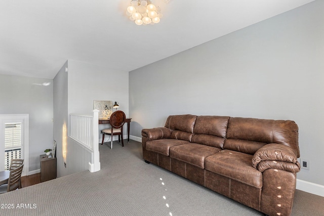 15221 N Clubgate Dr Unit 2059, Scottsdale, AZ 85254 - living room with baseboards and carpet flooring