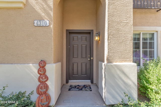 view of entrance to property