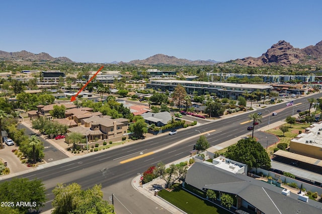 3812 E Camelback Rd, Phoenix, AZ 85018 - aerial view of mountains