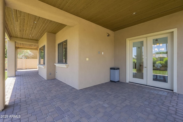 3812 E Camelback Rd, Phoenix, AZ 85018 - view of patio / terrace with french doors