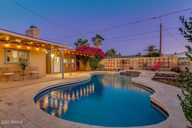 803 W 18th St, Tempe, AZ 85281 - view of swimming pool with a patio area and a fenced backyard