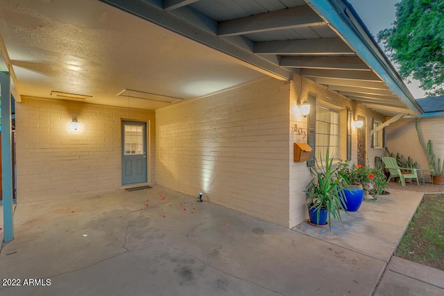 803 W 18th St, Tempe, AZ 85281 - doorway to property with a patio and brick siding
