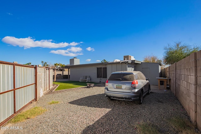 view of back of property