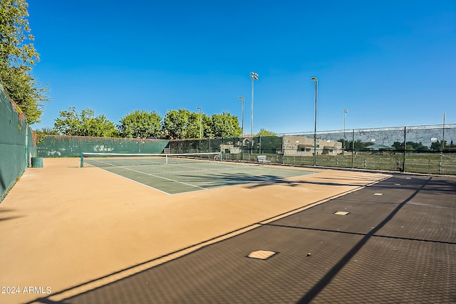 view of sport court