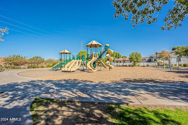 view of jungle gym