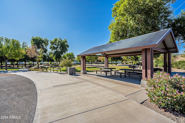 view of property's community featuring a gazebo