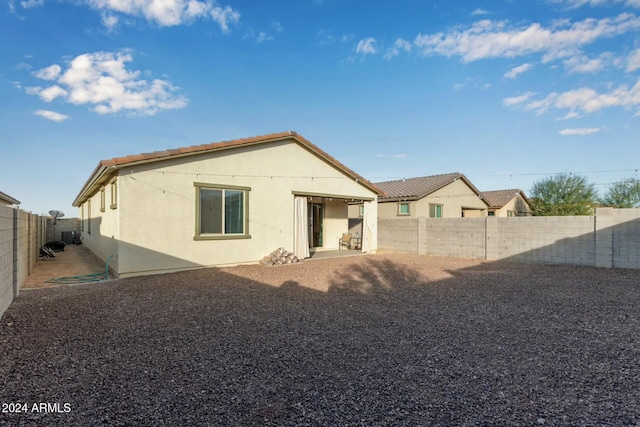 view of rear view of property