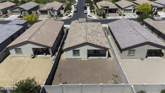 bird's eye view featuring a residential view