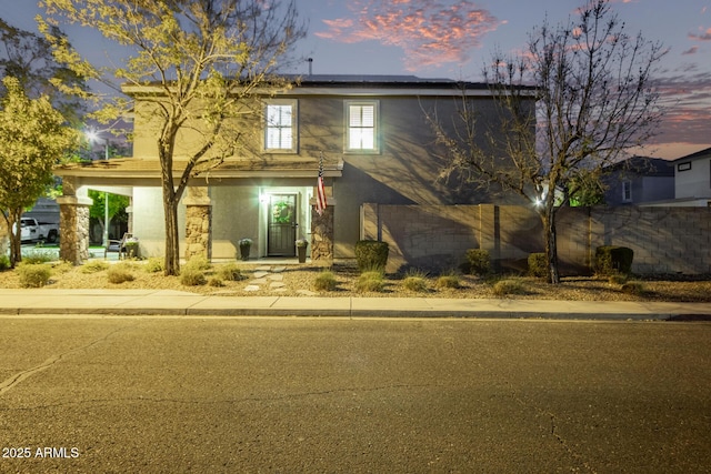 view of front of home