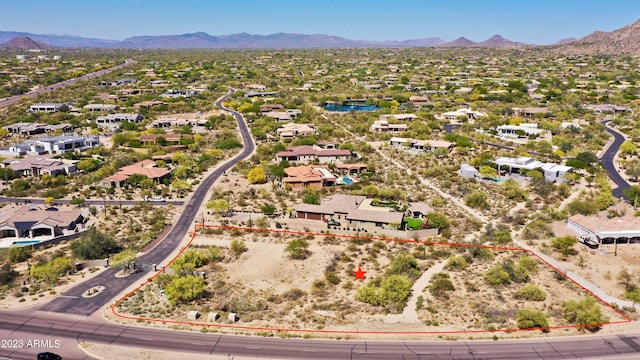 bird's eye view featuring a mountain view