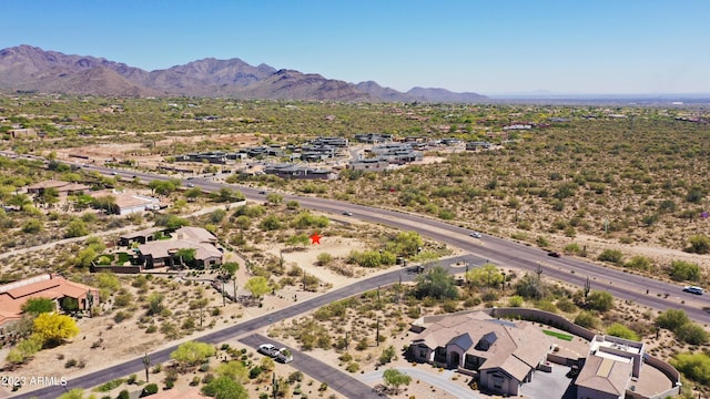 bird's eye view featuring a mountain view