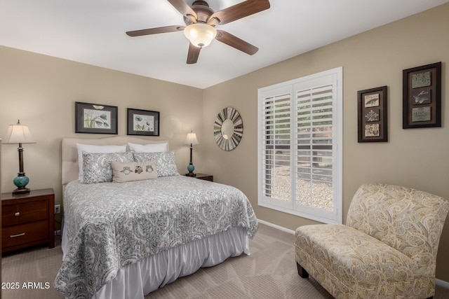 410 E Beck Ln, Phoenix, AZ 85022 - carpeted bedroom with baseboards and a ceiling fan