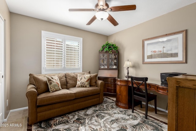 410 E Beck Ln, Phoenix, AZ 85022 - office space with a ceiling fan and baseboards