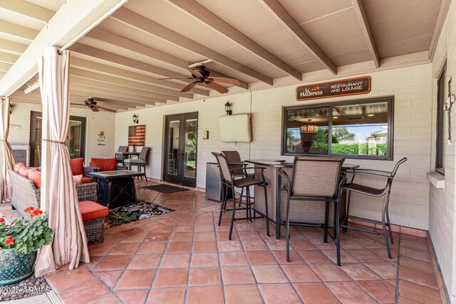 410 E Beck Ln, Phoenix, AZ 85022 - view of patio / terrace featuring ceiling fan and an outdoor living space