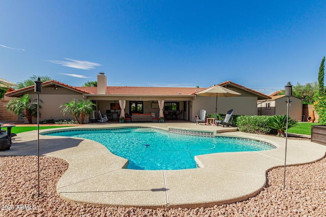 410 E Beck Ln, Phoenix, AZ 85022 - view of pool with a patio area and outdoor lounge area