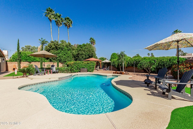 410 E Beck Ln, Phoenix, AZ 85022 - view of pool with a patio and a fenced backyard