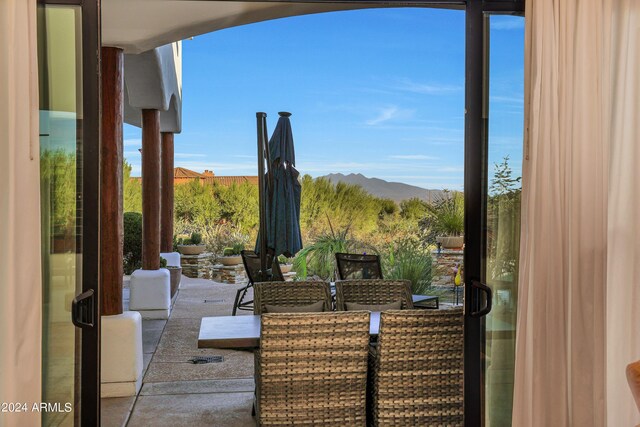 28217 N 139th St, Scottsdale, AZ 85262 - view of patio / terrace featuring a mountain view