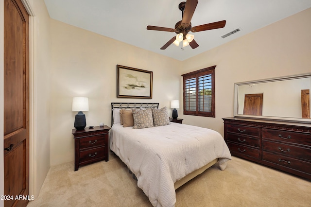 28217 N 139th St, Scottsdale, AZ 85262 - bedroom featuring light colored carpet and ceiling fan