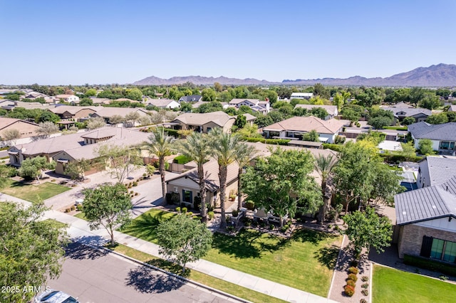 17673 E Bronco Dr, Queen Creek, AZ 85142 - birds eye view of property featuring a mountain view and a residential view
