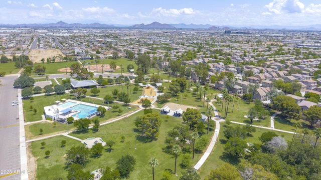 5749 S 21st Ter, Phoenix, AZ 85040 - aerial view of property's location featuring a mountainous background