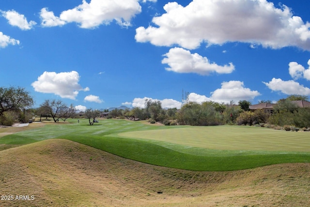 view of property's community with golf course view