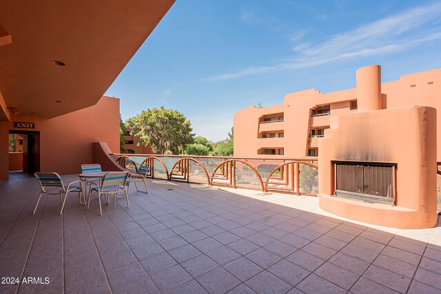 view of patio / terrace featuring a balcony