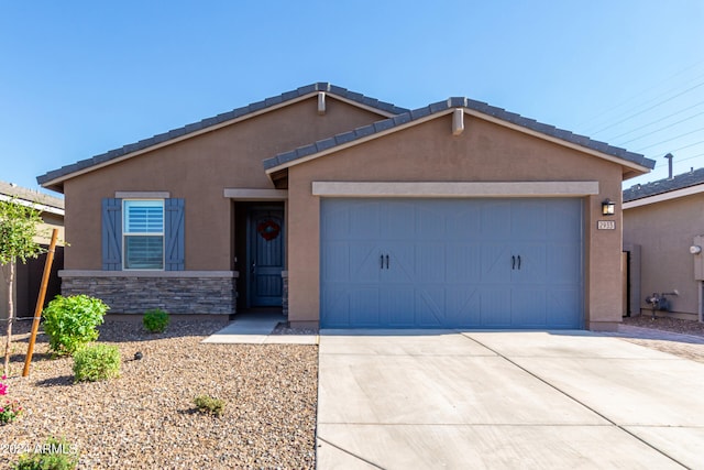 view of front of home featuring a garage