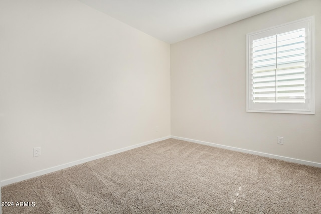 view of carpeted empty room