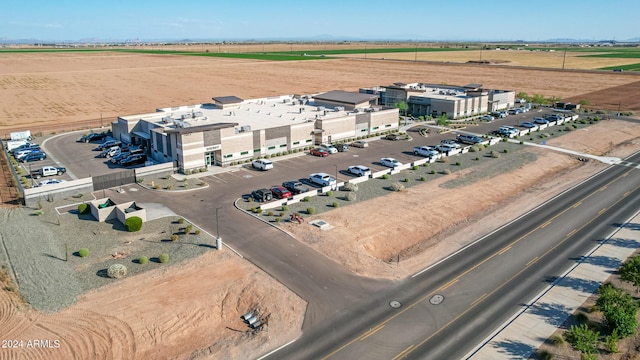 drone / aerial view with a rural view