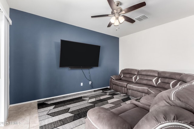 36454 W Picasso St, Maricopa, AZ 85138 - living area with ceiling fan and baseboards