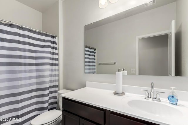 36454 W Picasso St, Maricopa, AZ 85138 - bathroom with vanity, toilet, and a shower with curtain