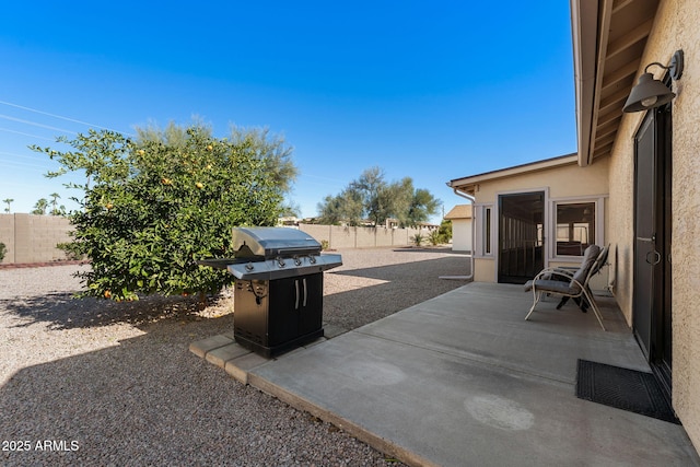 view of patio / terrace featuring area for grilling