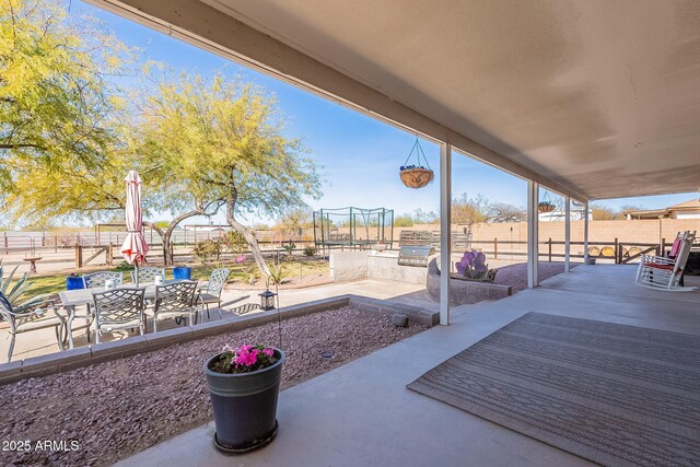532 N 102nd Pl, Mesa, AZ 85207 - fenced backyard featuring a patio area and outdoor dining area