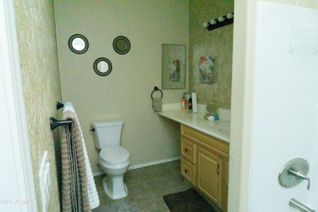 2929 W Yorkshire Dr Unit 1028, Phoenix, AZ 85027 - bathroom featuring vanity, tile patterned flooring, and toilet