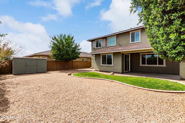 14727 W Pasadena Ave, Litchfield Park, AZ 85340 - rear view of property with stucco siding, a fenced backyard, and a patio area