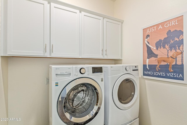 1951 W Plum Rd, Phoenix, AZ 85085 - washroom featuring cabinet space and washing machine and dryer