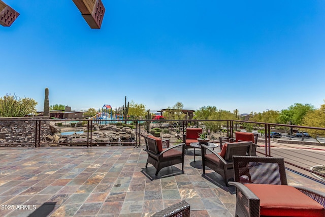 1951 W Plum Rd, Phoenix, AZ 85085 - view of patio with outdoor lounge area