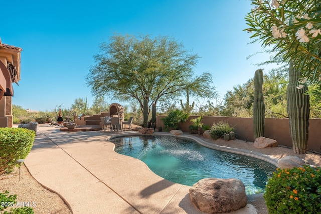 28768 N 95th Way, Scottsdale, AZ 85262 - view of pool with a patio area and a fenced backyard