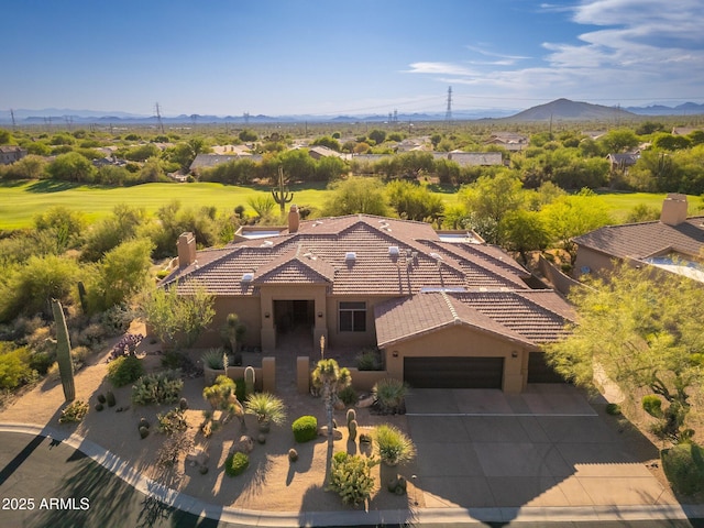 28768 N 95th Way, Scottsdale, AZ 85262 - aerial view of property and surrounding area featuring a mountain backdrop