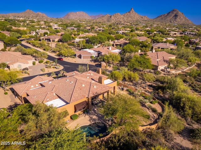 28768 N 95th Way, Scottsdale, AZ 85262 - aerial view of residential area featuring a mountain backdrop