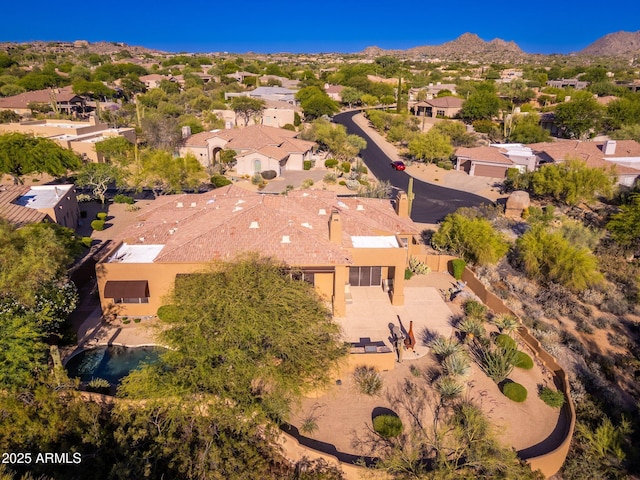 28768 N 95th Way, Scottsdale, AZ 85262 - aerial overview of property's location featuring nearby suburban area and mountains