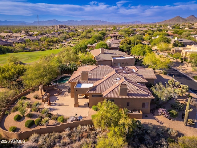 28768 N 95th Way, Scottsdale, AZ 85262 - aerial perspective of suburban area featuring mountains